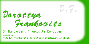 dorottya frankovits business card